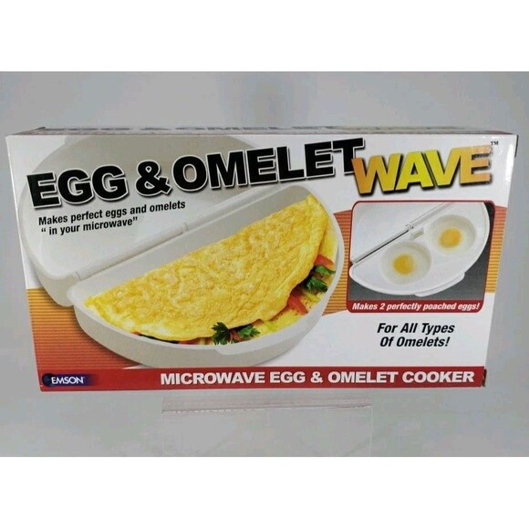 Egg & Omelet Wave Microwave Cooker NEW in Box Makes Perfect Eggs & Omelets Emson - Picture 1 of 15